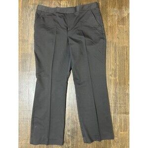 Kristin Davis Women's 12 Black Dress Pants Straight Leg Knit Stretch 34X28